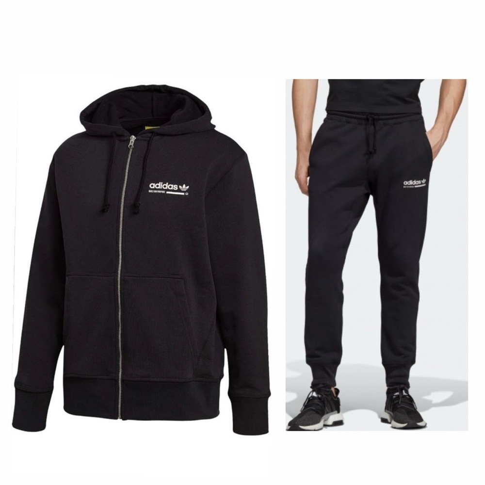 (2 piece set) Adidas originals kaval fullzip hoodie and pants set